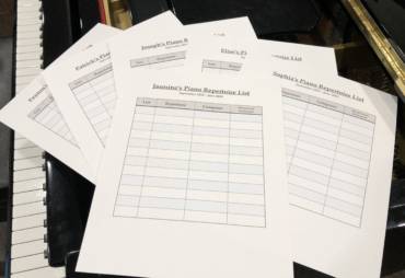 Repertoire Lists for Students